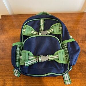Pottery Barn Mackenzie Mini Kids Navy and Green Backpack